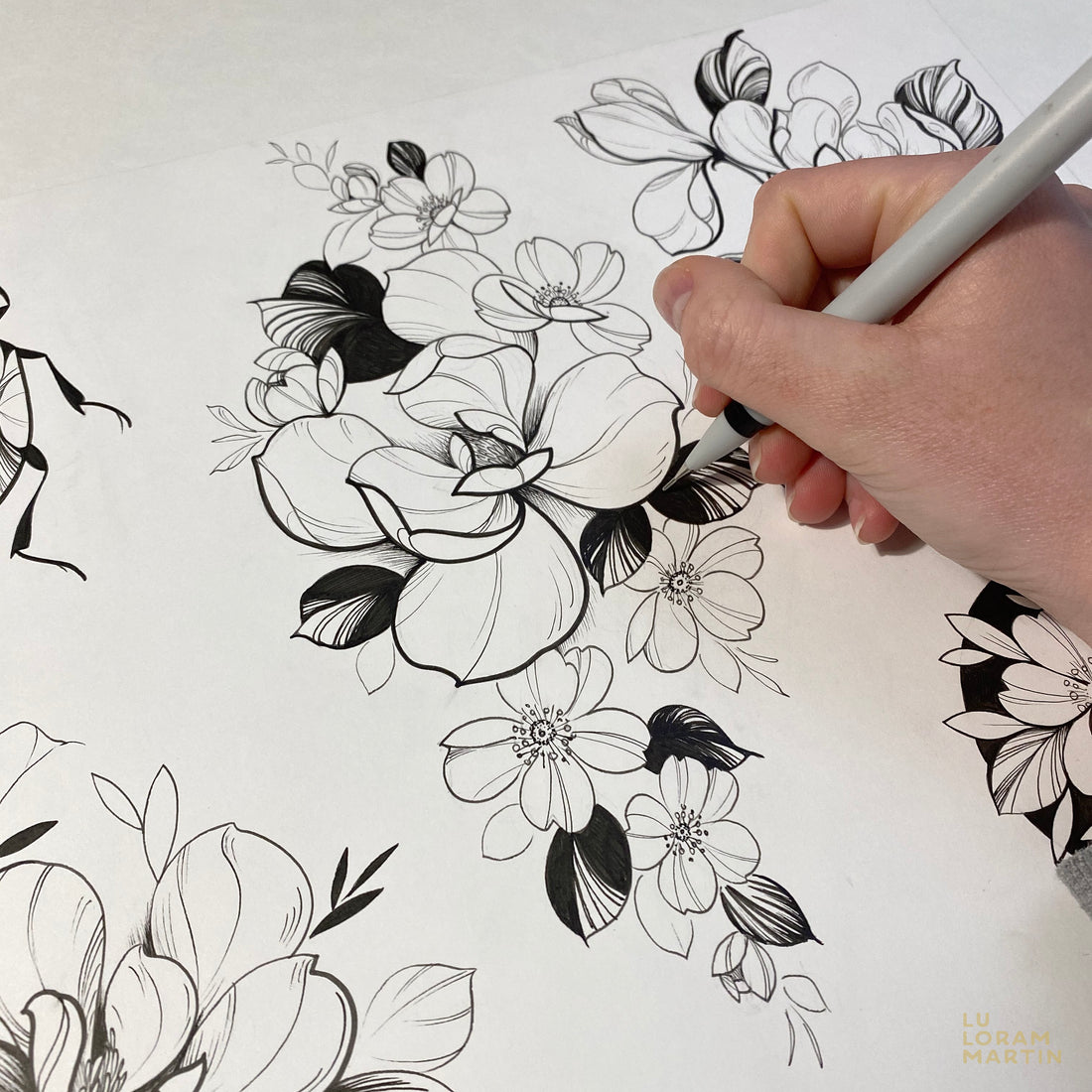 Blog cover designed by female tattoo artist Lu Loram Martin, Toronto, Canada