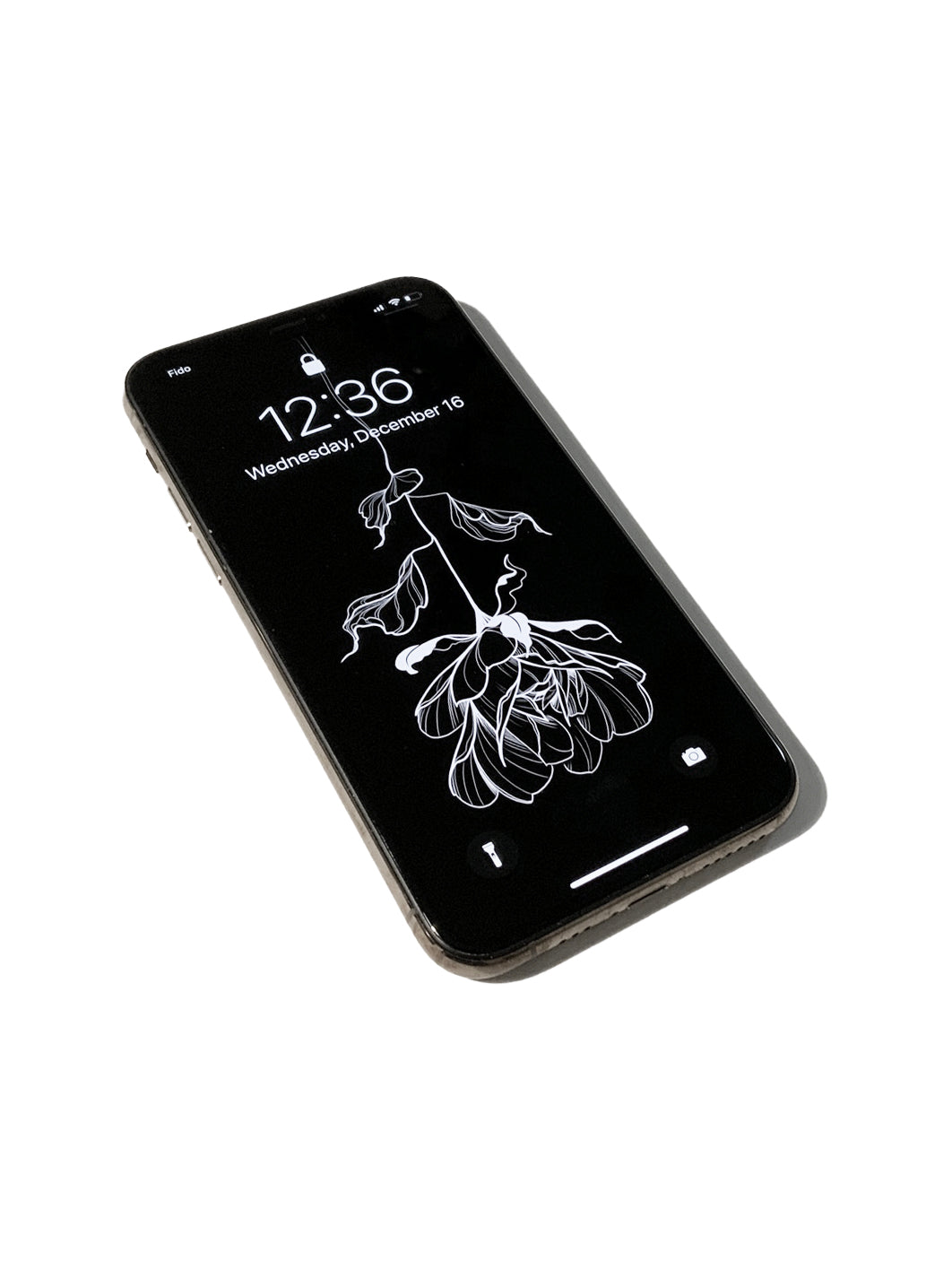Wilted rose phone wallpaper design, by Lu Loram Martin, Toronto Canada.
