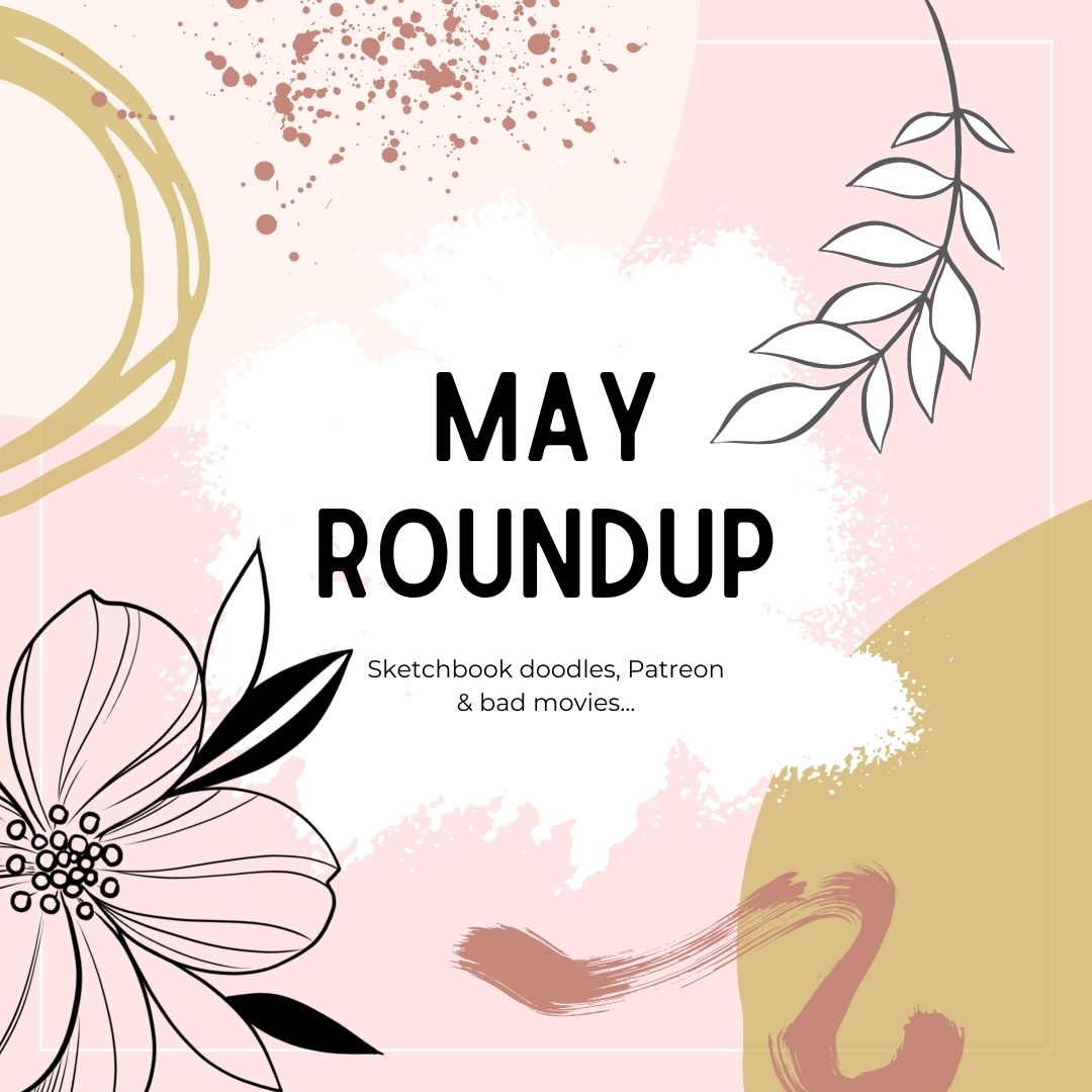 May roundup blog cover designed by female floral tattoo artist Lu Loram Martin, Toronto, Canada