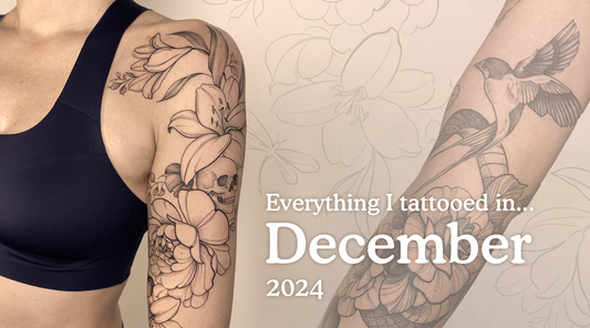 Everything I tattooed in December 2024....