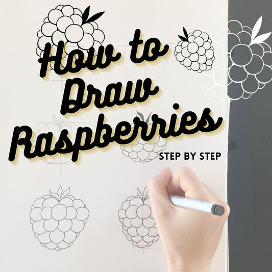 How to Draw a Raspberry!