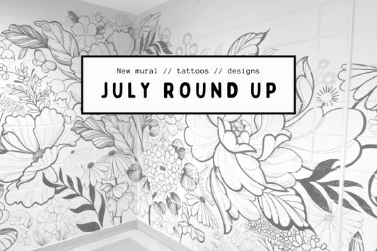 july round up, by lu loram martin, top large blackwork floral tattoo specialist, and illustrator, based in toronto, canada, best