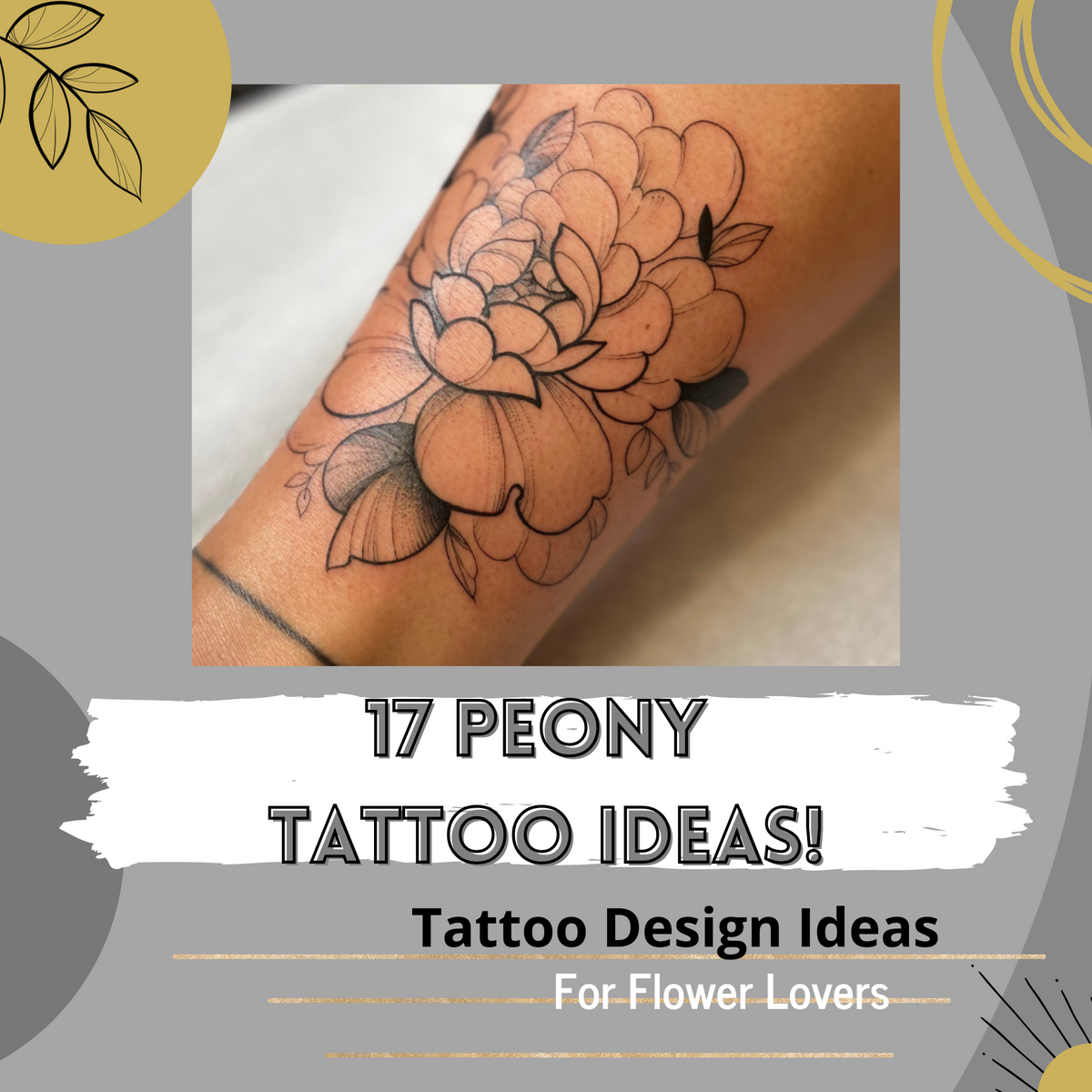 Peony Tattoo Shoulder
