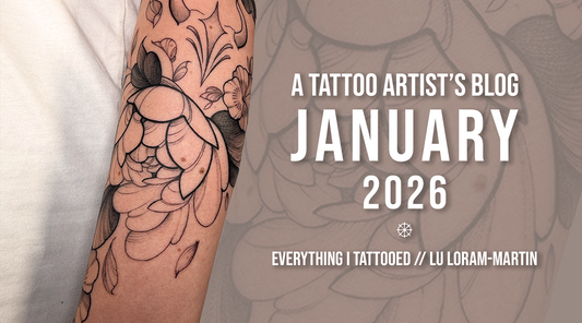 Blog post about the life of a tattoo artist by Lu Loram-Martin, top Toronto floral tattoo shop artist, specialist in fine line and bold floral feminine tattoos