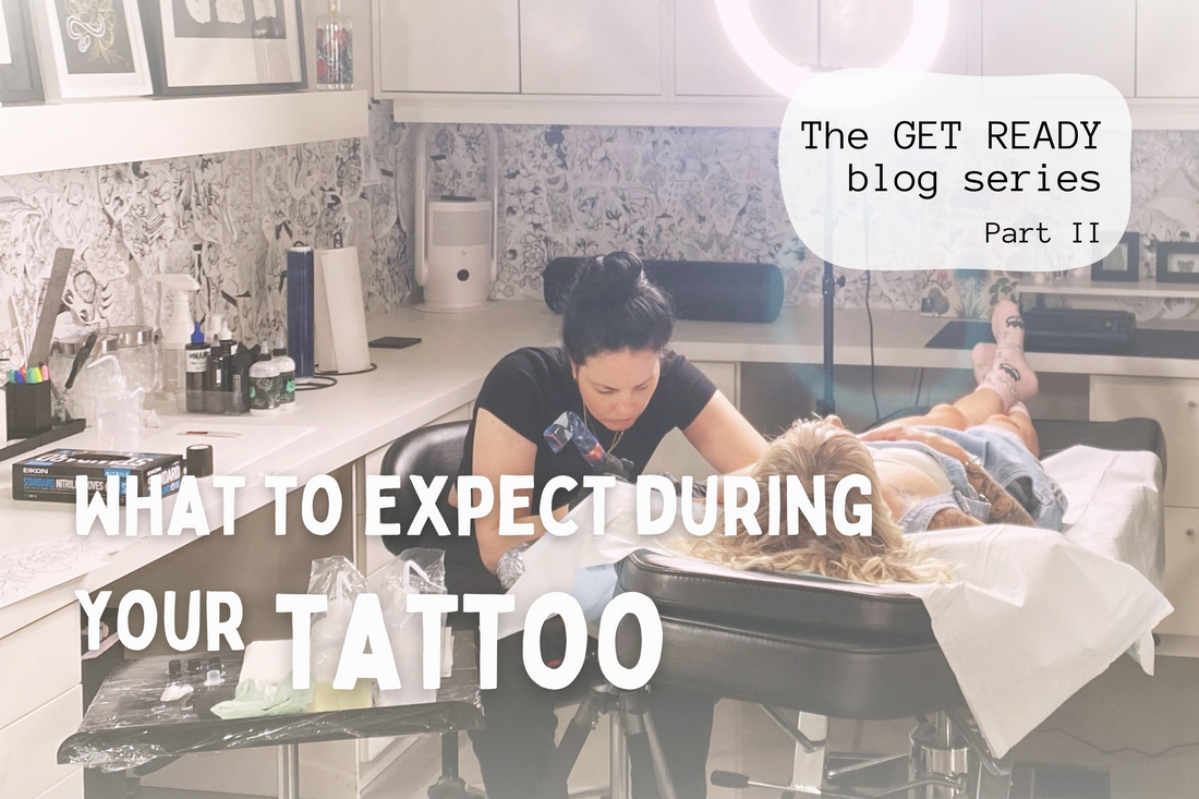The 'get ready' blog series by lu loram martin, top large bold blackwork floral tattoo specialist, and illustrator, based in toronto, canada, best
