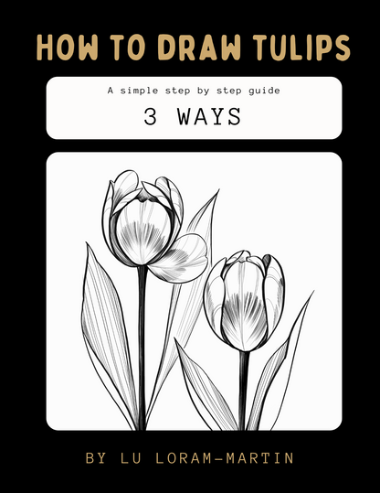 How to draw tulips - workbook